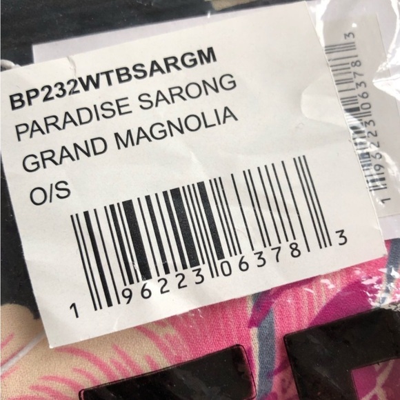 Walter Baker Floral Paradise Sarong Grand Magnolia Scarf Dress Skirt One Size - Picture 6 of 9